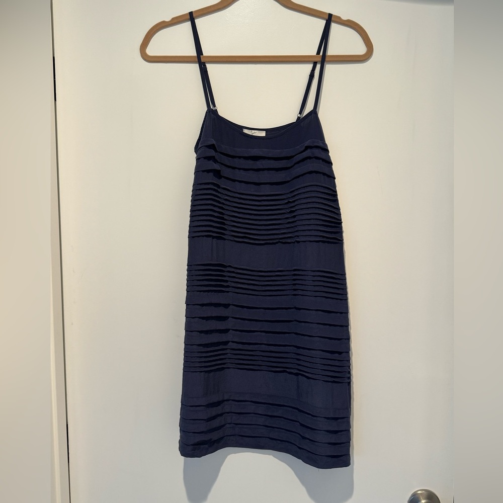 Joie Navy Blue Striped Dress